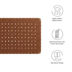 Sparta Weave Wall-Mount Vegan Leather Twin Headboard by Modway