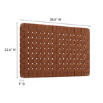 Sparta Weave Wall-Mount Vegan Leather Twin Headboard by Modway