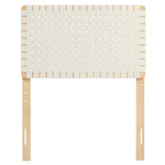 Sparta Weave Vegan Leather Twin Headboard