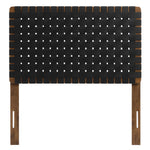 Sparta Weave Vegan Leather Twin Headboard