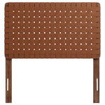 Sparta Weave Vegan Leather Twin Headboard