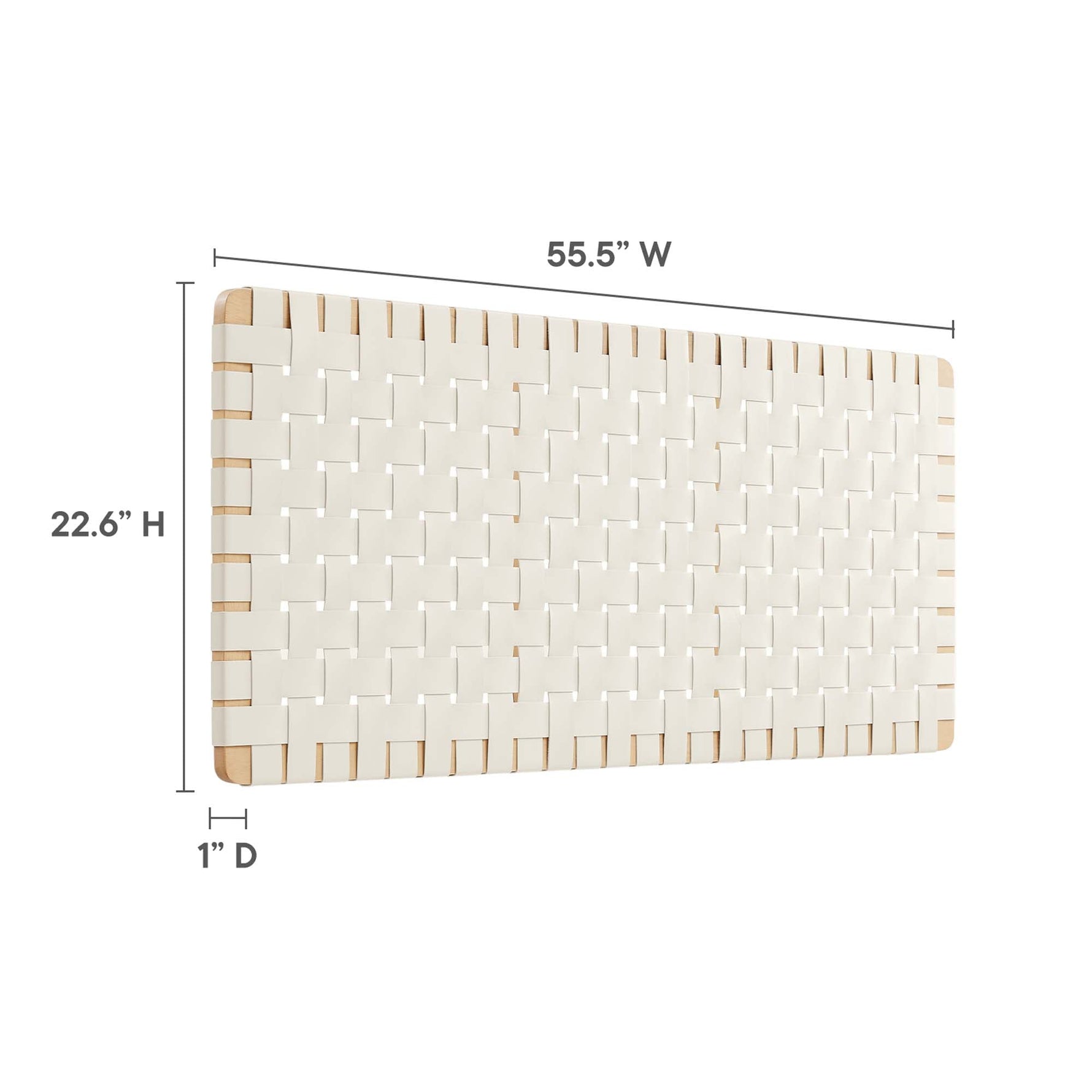Sparta Weave Vegan Leather Full Headboard by Modway