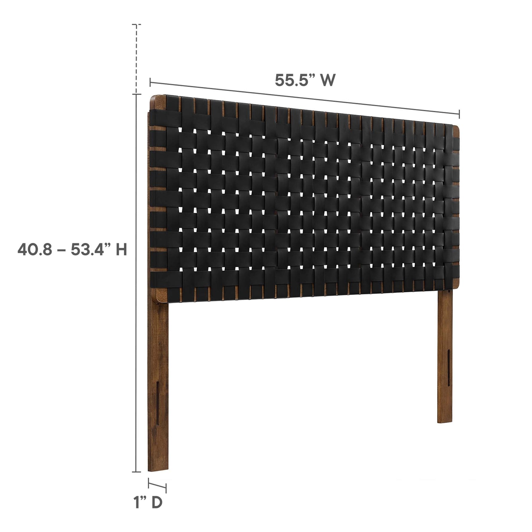 Sparta Weave Vegan Leather Full Headboard by Modway