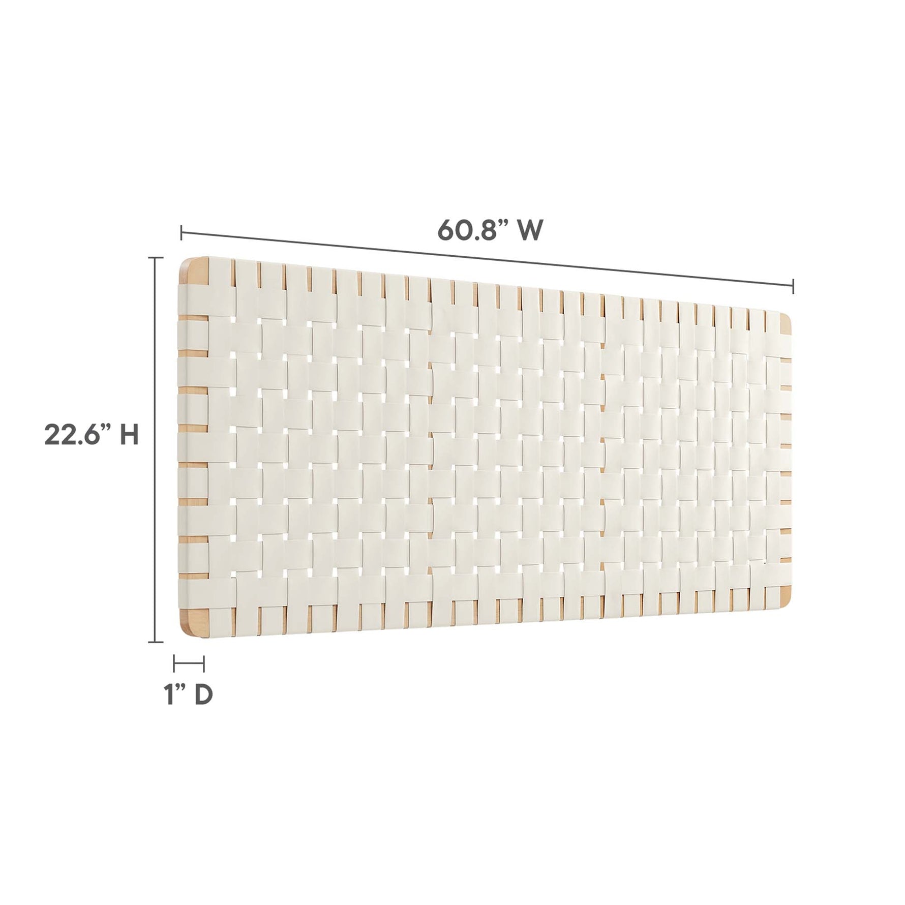 Sparta Vegan Leather Weave Queen Headboard by Modway