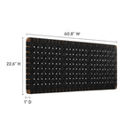 Sparta Vegan Leather Weave Queen Headboard by Modway