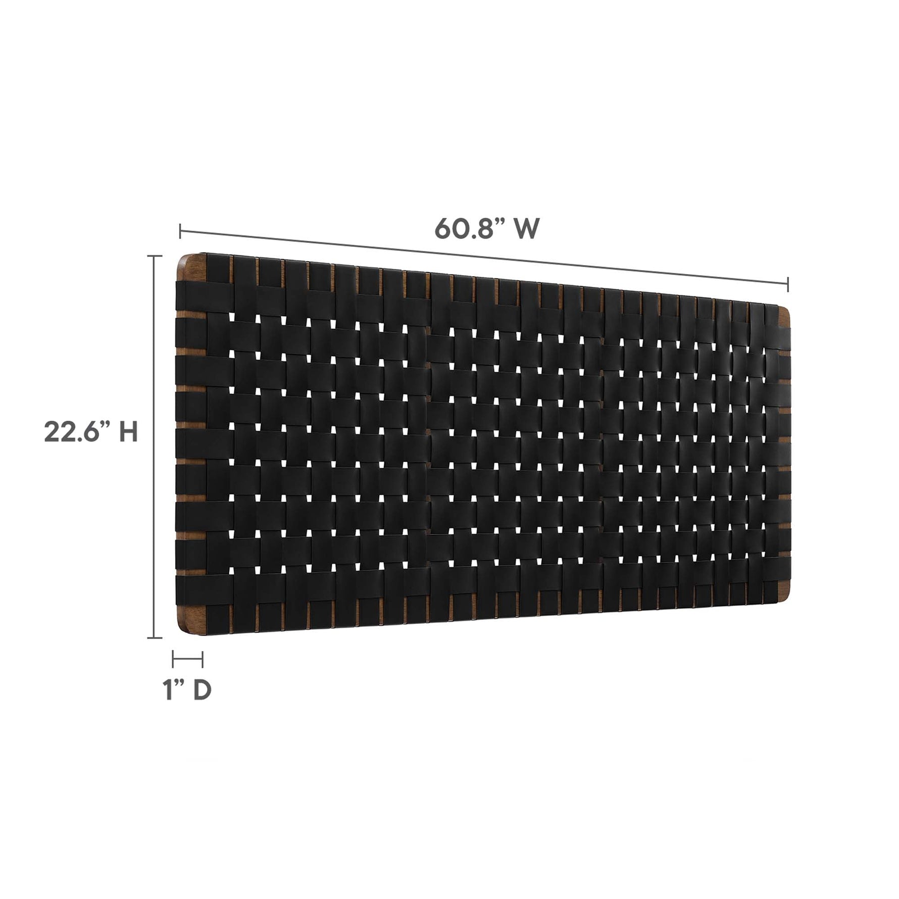 Sparta Vegan Leather Weave Queen Headboard by Modway