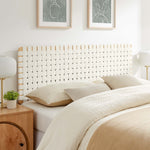 Sparta Weave Vegan Leather Queen Headboard by Modway