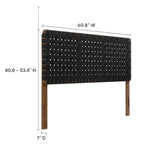 Sparta Weave Vegan Leather Queen Headboard by Modway