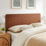 Sparta Weave Vegan Leather Queen Headboard by Modway