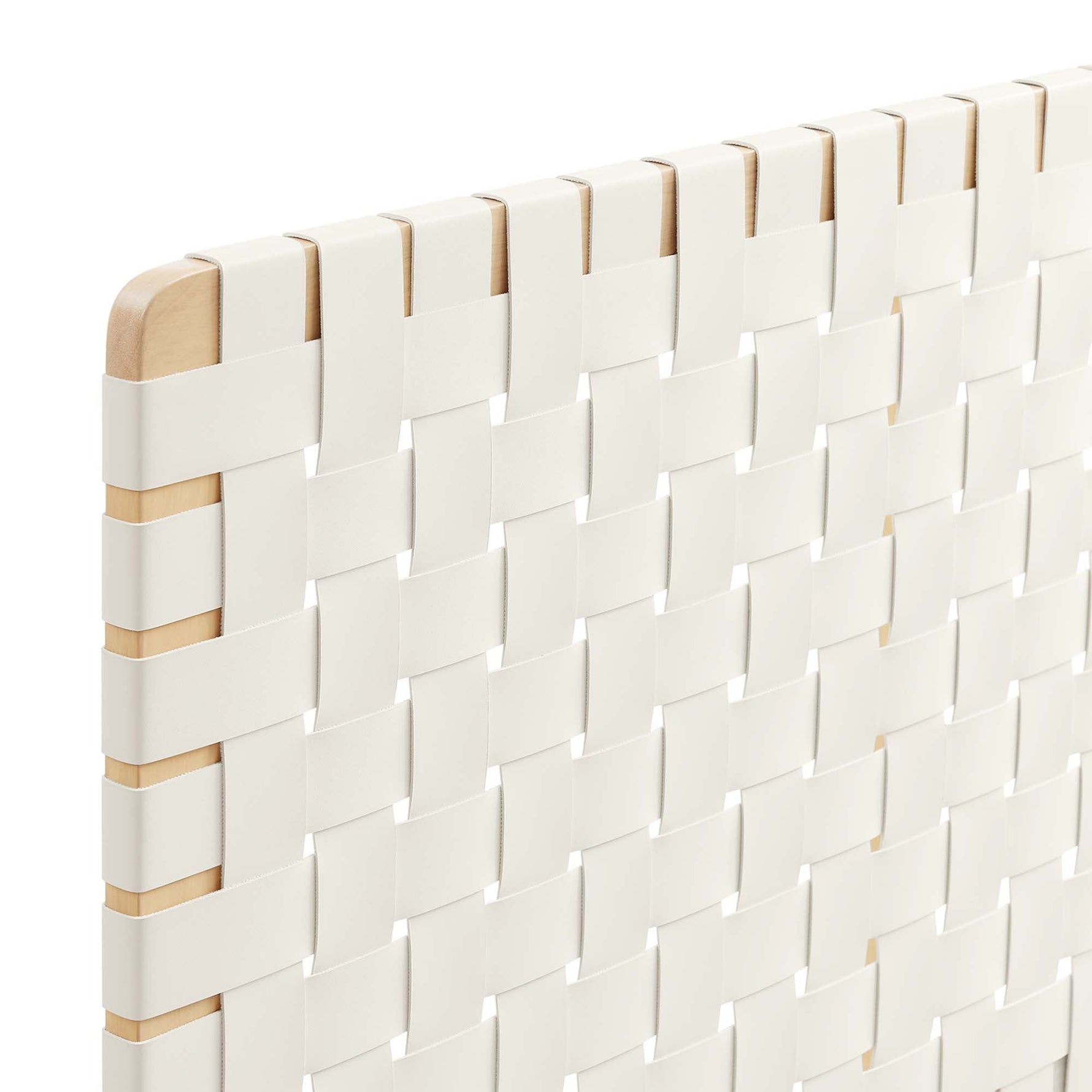 Sparta Weave Vegan Leather King Headboard by Modway