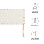 Sparta Weave Vegan Leather King Headboard by Modway