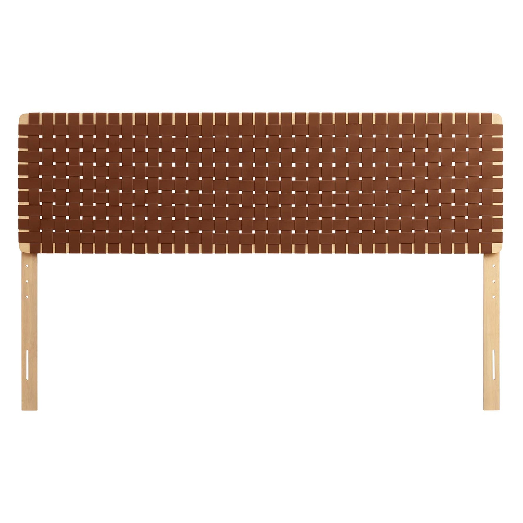 Sparta Weave Vegan Leather King Headboard by Modway