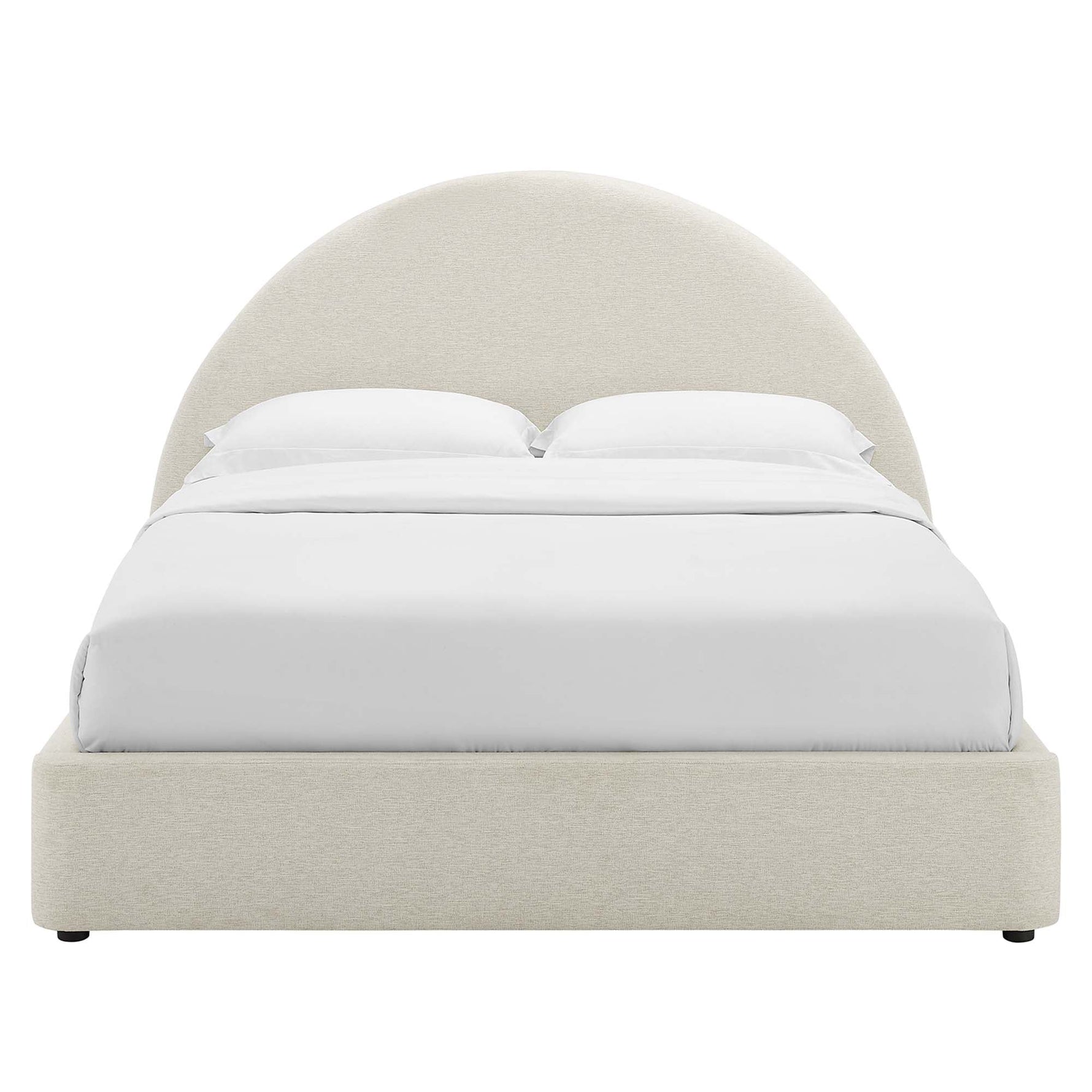 Resort Upholstered Fabric Arched Round Full Platform Bed by Modway