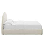 Resort Upholstered Fabric Arched Round Queen Platform Bed by Modway