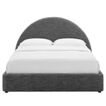 Resort Upholstered Fabric Arched Round King Platform Bed by Modway