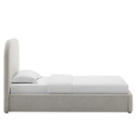 Keynote Upholstered Fabric Curved Twin Platform Bed by Modway