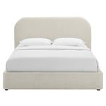 Keynote Upholstered Fabric Curved Queen Platform Bed by Modway