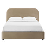 Keynote Performance Velvet Curved King Platform Bed by Modway