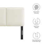 Lindee Boucle Fabric Twin Headboard by Modway