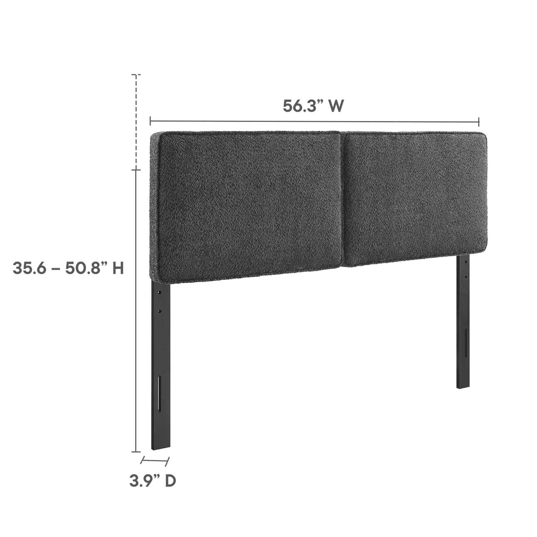 Lindee Boucle Fabric Full Headboard by Modway