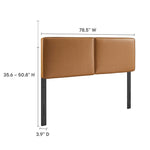 Lindee Vegan Leather King Headboard by Modway