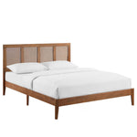 Sirocco Rattan and Wood King Platform Bed by Modway