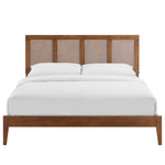 Sirocco Rattan and Wood King Platform Bed by Modway
