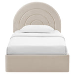 Solana Arched Performance Velvet Twin Platform Bed