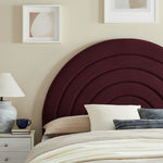 Solana Arched Performance Velvet Queen Headboard