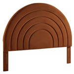 Solana Arched Performance Velvet Queen Headboard