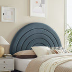 Solana Arched Performance Velvet King Headboard