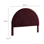 Solana Arched Performance Velvet King Headboard