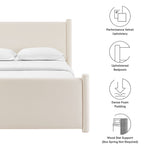 Rael Performance Velvet King Platform Bed by Modway