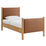 Maven Twin Size Vegan Leather Upholstered Platform Bed by Modway