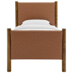 Maven Twin Size Vegan Leather Upholstered Platform Bed by Modway