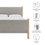 Maven Full Size Fabric Upholstered Platform Bed by Modway
