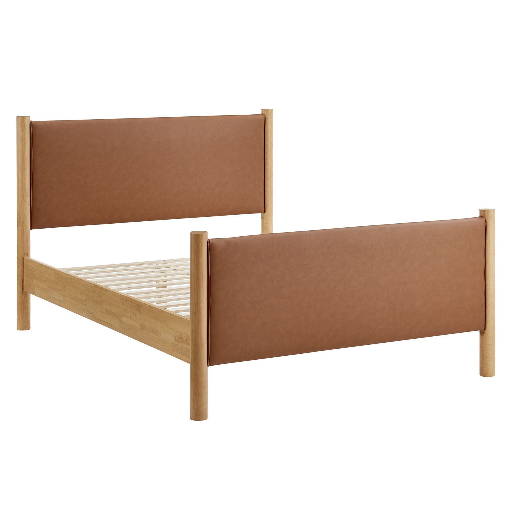 Maven Full Size Vegan Leather Upholstered Platform Bed by Modway