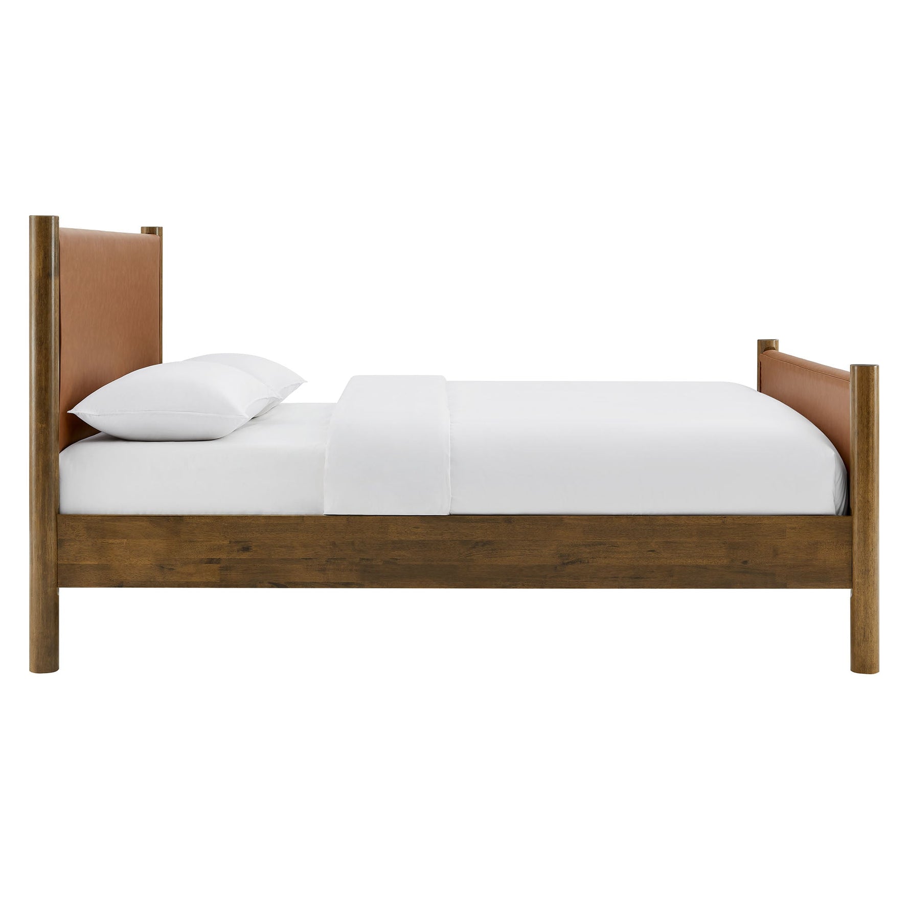Maven Full Size Vegan Leather Upholstered Platform Bed by Modway