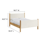 Maven Full Size Boucle Upholstered Platform Bed by Modway