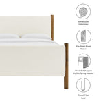 Maven Queen Size Boucle Upholstered Platform Bed by Modway