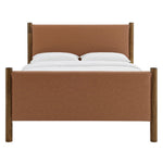 Maven King Size Vegan Leather Upholstered Platform Bed by Modway