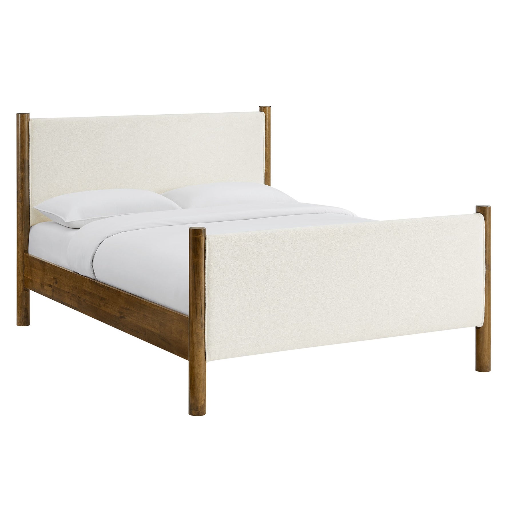 Maven King Size Boucle Upholstered Platform Bed by Modway