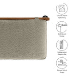 Anela Wall-Mounted Chenille Upholstered Twin Headboard