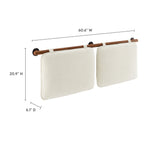 Anela Wall-Mounted Chenille Upholstered Queen Headboard by Modway
