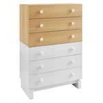 Nolia 6-Drawer Color Block Dresser Chest by Modway