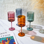 Tonal Square Stemmed Wine Glassware, Set of 4