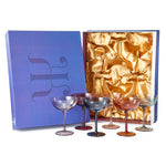 Tonal Champagne Coupe, Cocktail Glassware, Set of 6