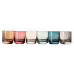Tonal Lowball Whiskey Glassware, Set of 6