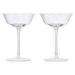 Opera Nick & Nora Champagne Coupe, Cocktail Glassware, Set of 2