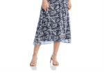 Sea New York Suzie Ruched Midi Dress Navy